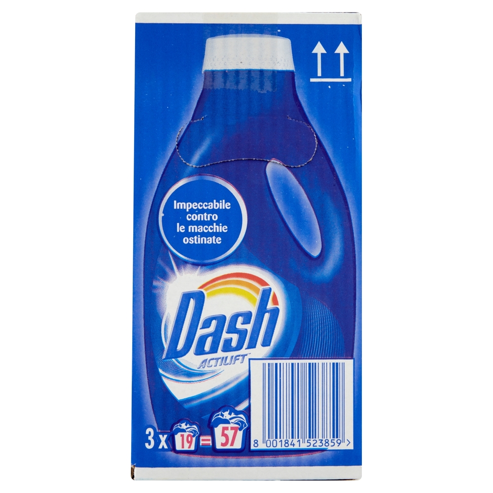 Dash Detersivo Liquido Lavatrice Classico 57 Lavaggi, 3x19 Lavaggi